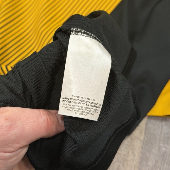 Nike Dri-FIT Iowa Hawkeyes Long Sleeve Shooting Shirt Mens XL Black Yellow NCAA - Picture 8 of 11